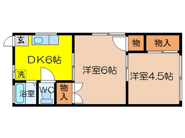 コーポみつの物件間取画像